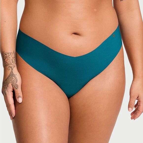 Bundle of 4 - Victoria’s Secret No Show Thong - Stormy Teal - Picture 2 of 3